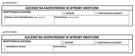 Schemat identyfikatora zlecenia medycznego