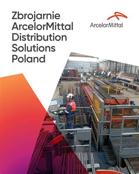 Mapa Polski z zaznaczonymi lokalizacjami oddziałów ArcelorMittal Distribution Solutions Poland