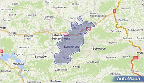 Mapa Gminy Lanckorona