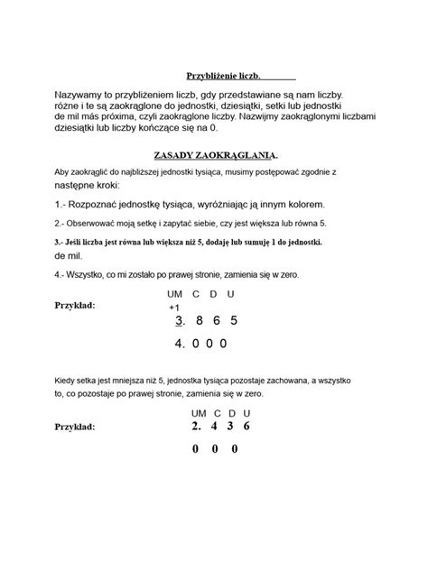 Schemat zaokrąglania kwot
