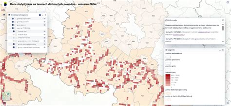 Mapa przedstawiająca lokalizację firm objętych postępowaniem