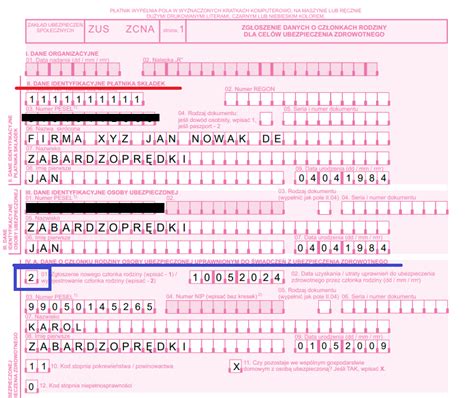 Schemat procedury zgłoszenia i wyrejestrowania w ZUS