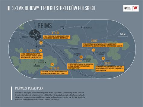 Mapa szlaku bojowego 1. Armii Wojska Polskiego