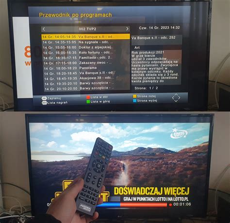 Schemat pokazujący różnicę między usługami elektronicznymi a tradycyjnym odbiorem telewizji