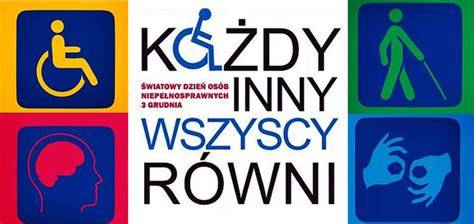 Ikony symbolizujące różne rodzaje wsparcia dla osób z niepełnosprawnościami
