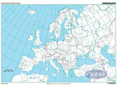 Mapa Europy z zaznaczonymi punktami współpracy międzynarodowej w ramach PO WER