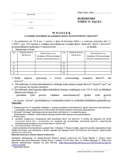 Formularz wniosku o naukę języka mniejszości
