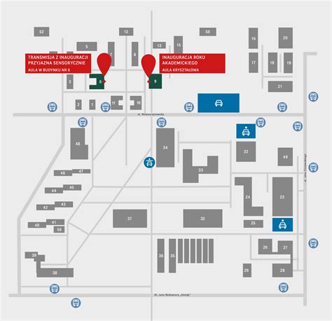 Mapa kampusu SGGW w Warszawie