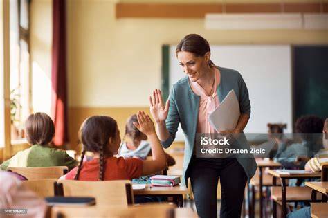 Nauczycielka w szkole