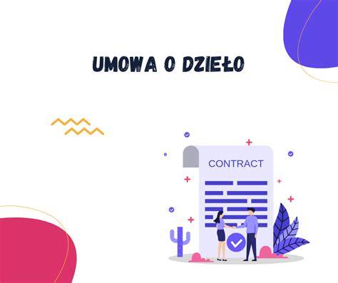 Schemat umowy o dzieło