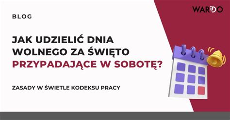 infografika przedstawiająca zasady przyznawania dnia wolnego za święto przypadające w sobotę