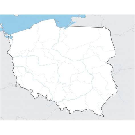 Mapa Polski z zaznaczonymi instytucjami sportowymi