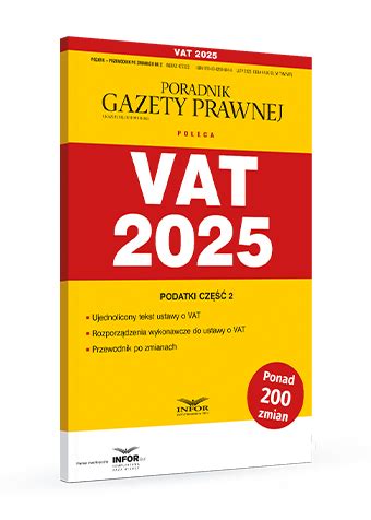 Tabela podsumowująca zmiany w VAT od 2025 roku