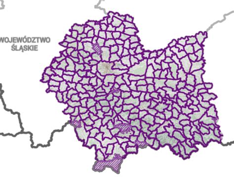 Mapa obwodów łowieckich w Polsce