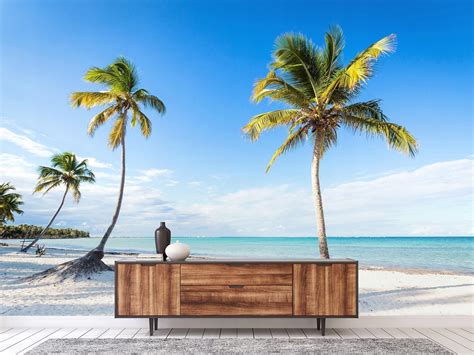 Karaibska plaża z palmami