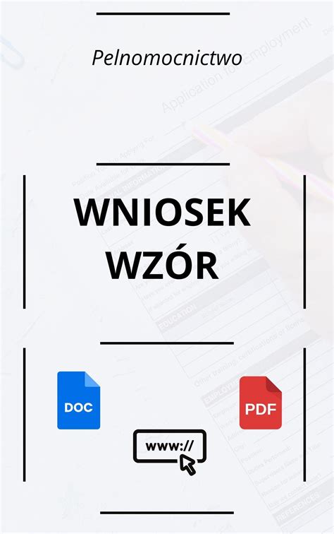 Ikony symbolizujące dokumenty: wniosek, pełnomocnictwo, RODO