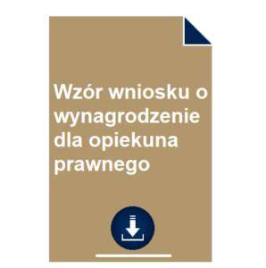 Schemat przepływu wynagrodzenia dla opiekuna prawnego