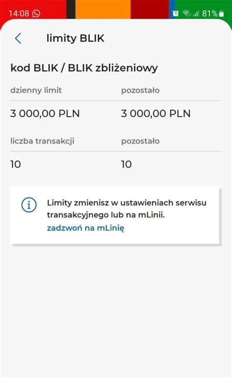 Interfejs aplikacji mobilnej do wykonywania przelewów BLIK