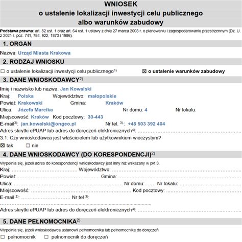 Przykładowy wniosek o staż