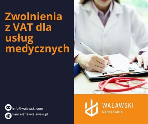 Schemat ustalania zwolnienia z VAT dla usług medycznych