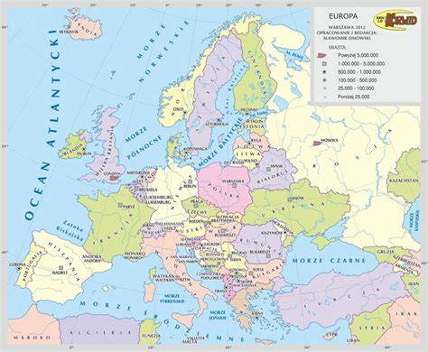 Mapa Europy z zaznaczonymi trasami transportowymi