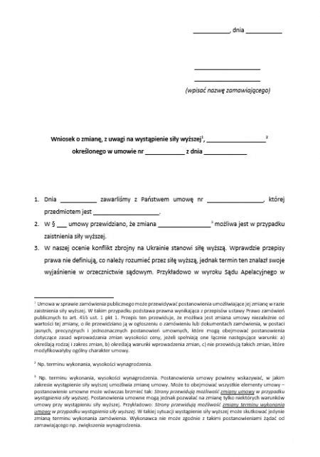Pracownik składający wniosek o zmianę umowy