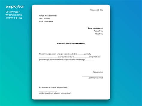 Schemat wypowiedzenia zmieniającego