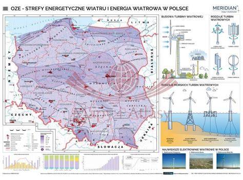 Mapa Polski z zaznaczonymi siedzibami spółek energetycznych