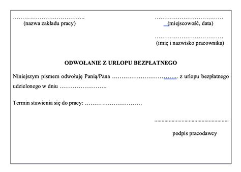 Porównanie urlopu bezpłatnego z innymi rodzajami urlopów