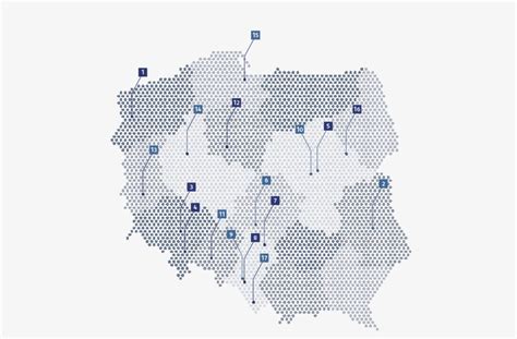 Mapa Polski z zaznaczonymi kluczowymi inwestycjami drogowymi