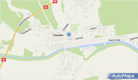 Mapa parafii Osowiec i okolic