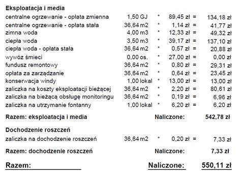 Przykładowe rozliczenie kosztów zakupu nieruchomości