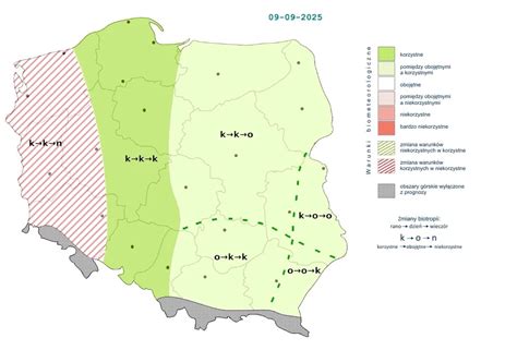 Mapa Konina z zaznaczonymi strefami przemysłowymi