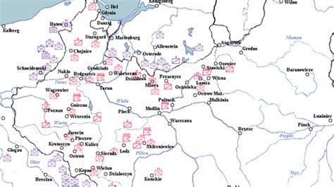 Mapa rozmieszczenia niemieckich dywizji pancernych w 1941 roku