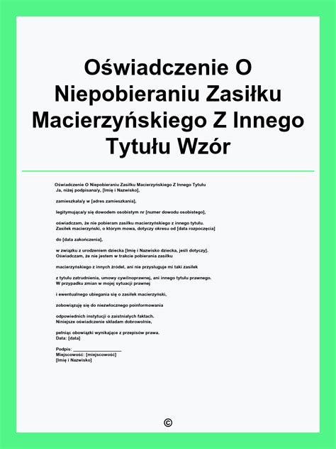 Infografika przedstawiająca zasady naliczania zasiłku macierzyńskiego