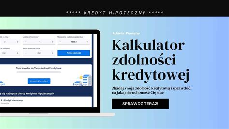 Kalkulator zdolności kredytowej online