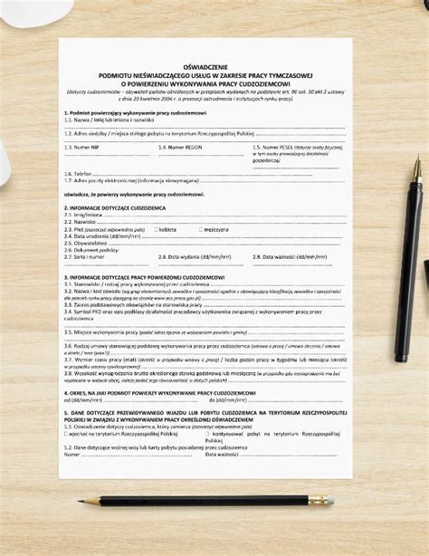 Formularz powiadomienia o powierzeniu pracy obywatelowi Ukrainy