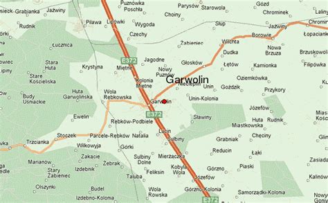 Mapa Garwolina z zaznaczonymi sklepami Netto