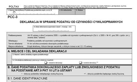 Elektroniczny formularz do złożenia deklaracji.
