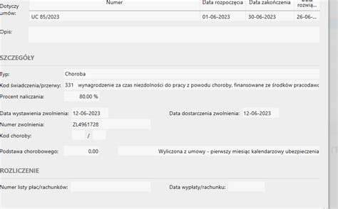Schemat okresu wyczekiwania na zasiłek chorobowy na umowie zlecenie