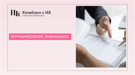 Schemat procesu wypowiedzenia zmieniającego warunki pracy i płacy.