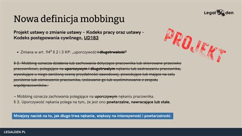 Tabela porównująca obecne przepisy i projektowane zmiany w prawie pracy dotyczące mobbingu