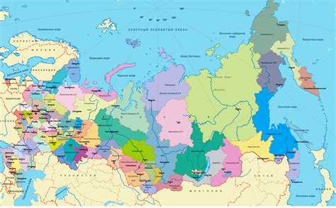 Mapa Rosji z zaznaczonymi regionami używania rubla