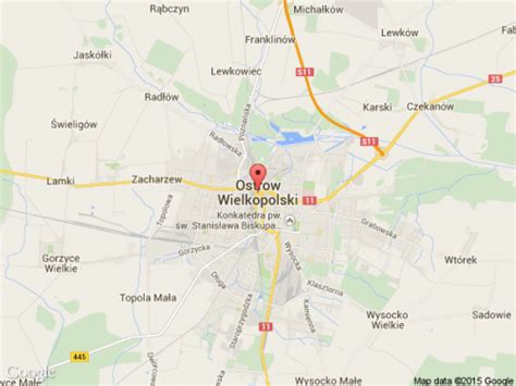 Mapa Ostrow Wielkopolski