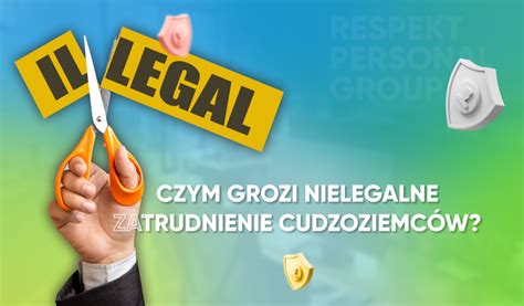 Infografika przedstawiająca schemat odpowiedzialności za nielegalne zatrudnienie cudzoziemca.