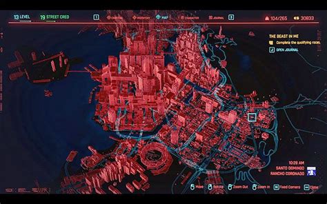 Mapa świata Cyberpunk 2077