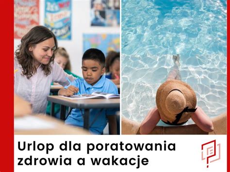 Schemat porównujący urlop wypoczynkowy i urlop dla poratowania zdrowia