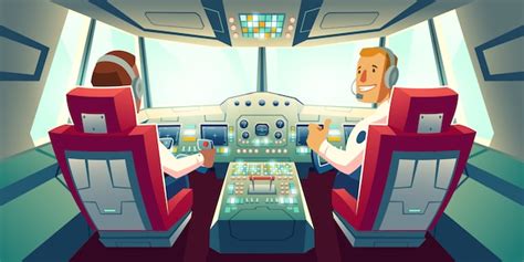 Ilustracja przedstawiająca maszynistę w kabinie pociągu