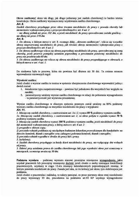 Wykres pokazujący maksymalny okres pobierania zasiłku chorobowego