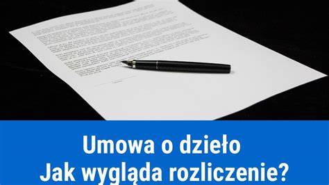 Wykres porównujący umowę o dzieło i umowę zlecenia